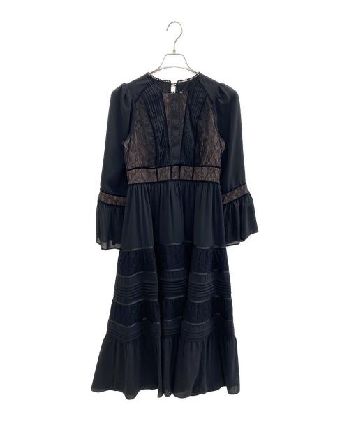 HER LIP TO（ハーリップトゥ）HER LIP TO (ハーリップトゥ) Social Lace Trimmed Dress ブラック サイズ:Mの古着・服飾アイテム