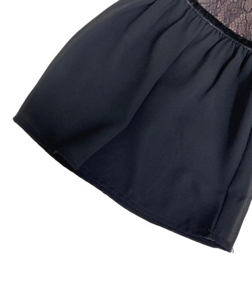 HER LIP TO（ハーリップトゥ）HER LIP TO (ハーリップトゥ) Social Lace Trimmed Dress ブラック サイズ:Mの古着・服飾アイテム