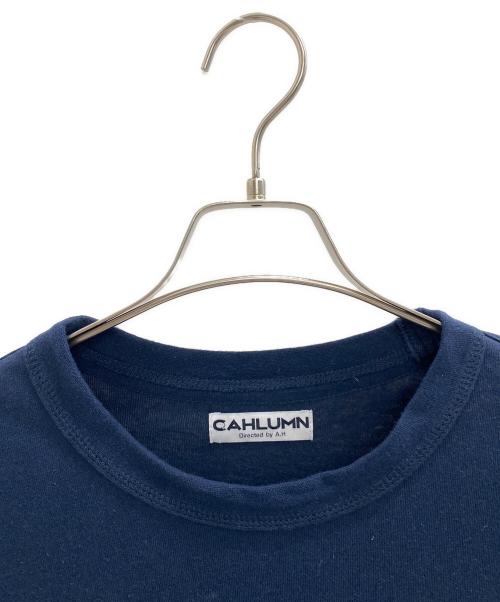 CAHLUMN（カウラム）CAHLUMN (カウラム) 半袖カットソー ネイビー サイズ:Lの古着・服飾アイテム