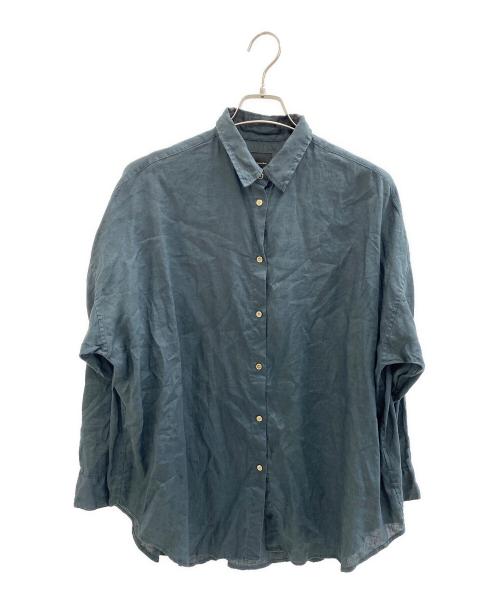 Spick and Span（スピック＆スパン）Spick and Span (スピック＆スパン) リネンビッグシャツ ネイビー サイズ:不明の古着・服飾アイテム