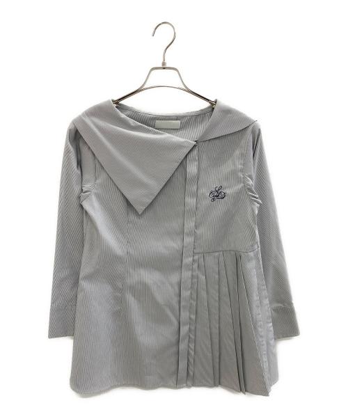 CELFORD（セルフォード）CELFORD (セルフォード) 長袖シャツ グレー×ホワイト サイズ:Freeの古着・服飾アイテム