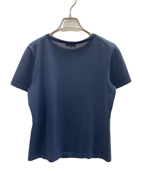 BALENCIAGA（バレンシアガ）BALENCIAGA (バレンシアガ) 半袖ブラウス ネイビー サイズ:38の古着・服飾アイテム