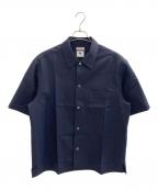BEAUTY&YOUTHビューティーアンドユース）の古着「KOMATSU PACK キャンプカラー ショートスリーブ シャツ」｜ネイビー