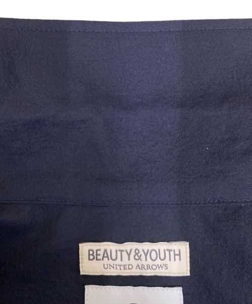 BEAUTY&YOUTH（ビューティーアンドユース）BEAUTY&YOUTH (ビューティーアンドユース) KOMATSU PACK キャンプカラー ショートスリーブ シャツ ネイビー サイズ:XLの古着・服飾アイテム