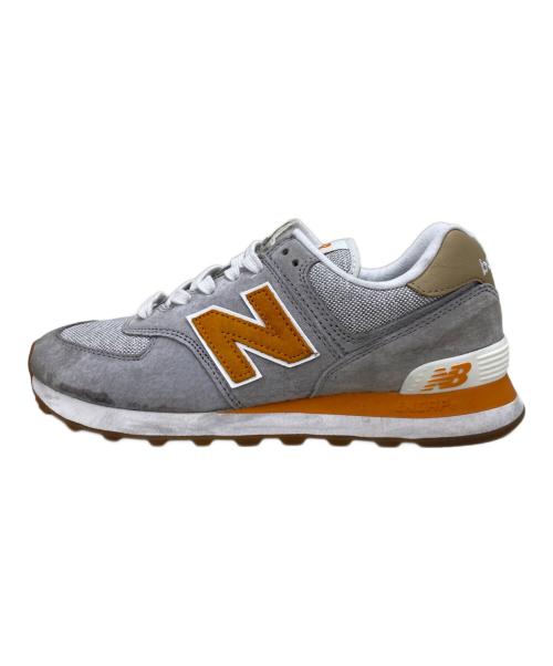 NEW BALANCE（ニューバランス）NEW BALANCE (ニューバランス) スニーカー グレー×オレンジ サイズ:25cmの古着・服飾アイテム