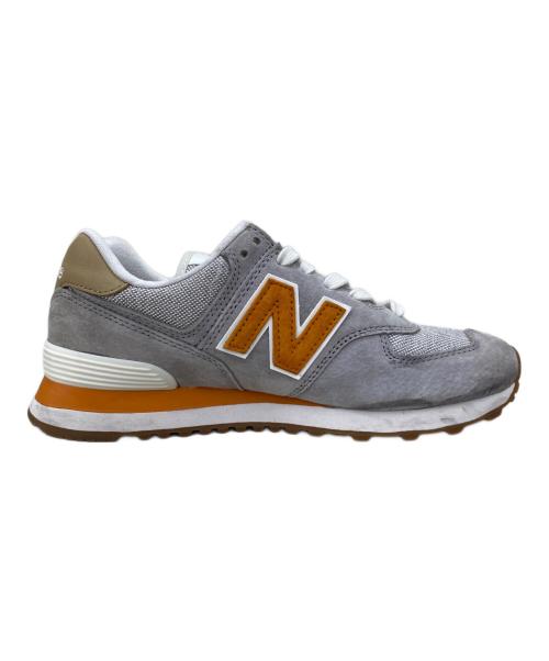 NEW BALANCE（ニューバランス）NEW BALANCE (ニューバランス) スニーカー グレー×オレンジ サイズ:25cmの古着・服飾アイテム
