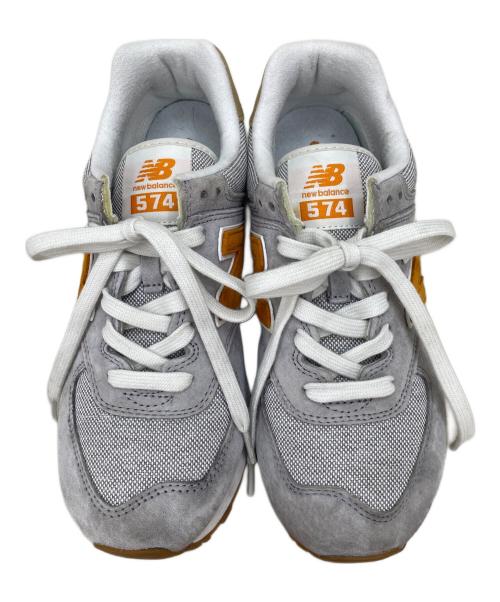 NEW BALANCE（ニューバランス）NEW BALANCE (ニューバランス) スニーカー グレー×オレンジ サイズ:25cmの古着・服飾アイテム