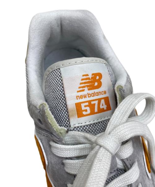 NEW BALANCE（ニューバランス）NEW BALANCE (ニューバランス) スニーカー グレー×オレンジ サイズ:25cmの古着・服飾アイテム
