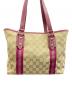 GUCCI (グッチ) GGキャンバス シェリーライン ベージュ×ピンク：40000円