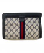 GUCCIグッチ）の古着「シェリーライン」｜ベージュ×ブラック