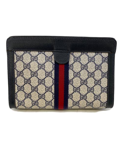 GUCCI（グッチ）GUCCI (グッチ) シェリーライン ベージュ×ブラックの古着・服飾アイテム