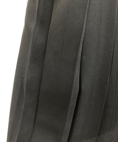OXFORD（オックスフォード）OXFORD (オックスフォード) 長袖ワンピース グレー×ブラック サイズ:Mの古着・服飾アイテム
