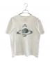 Vivienne Westwood（ヴィヴィアンウエストウッド）の古着「METAL WATER ORB RELAX T-SHIRT」｜シルバー×ホワイト