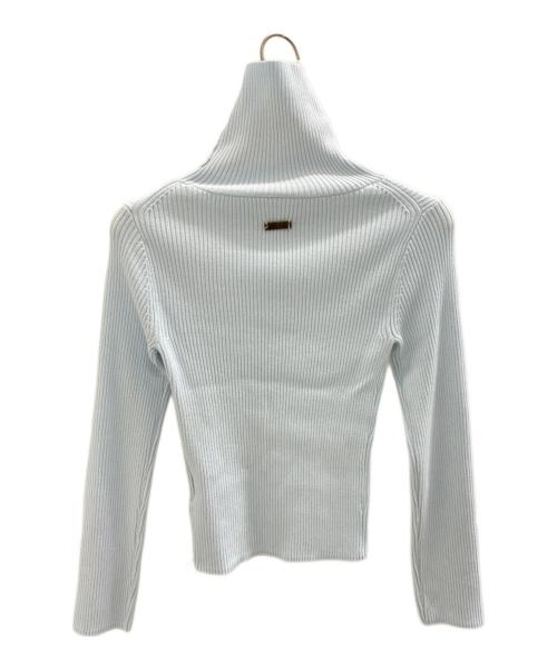 THE TOE（ザ・トゥー）THE TOE (ザ・トゥー) 薄手ニット スカイブルー サイズ:M 未使用品の古着・服飾アイテム