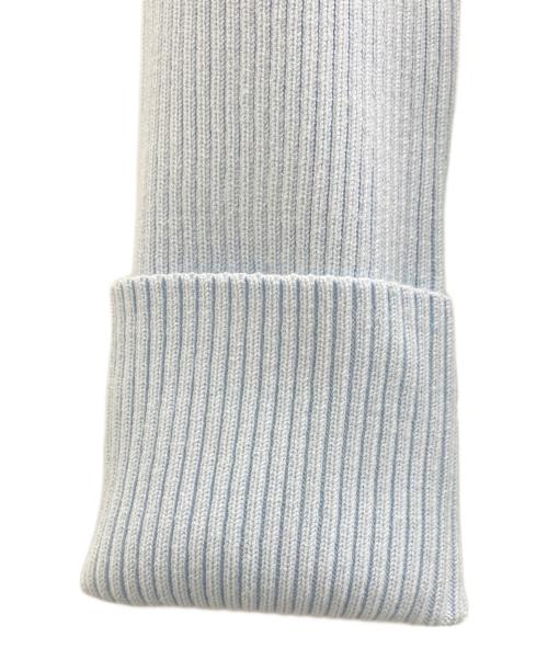 THE TOE（ザ・トゥー）THE TOE (ザ・トゥー) 薄手ニット スカイブルー サイズ:M 未使用品の古着・服飾アイテム