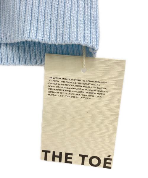 THE TOE（ザ・トゥー）THE TOE (ザ・トゥー) 薄手ニット スカイブルー サイズ:M 未使用品の古着・服飾アイテム
