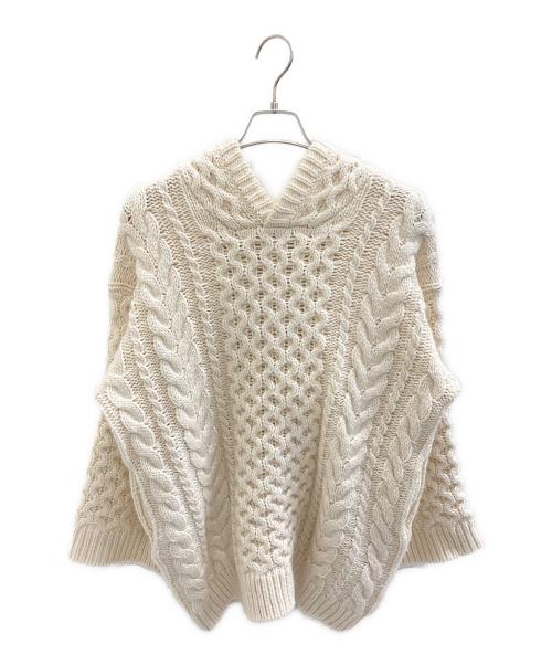 THE TOE（ザ・トゥー）THE TOE (ザ・トゥー) Potsdamer Knit Hoodie アイボリー サイズ:Sの古着・服飾アイテム