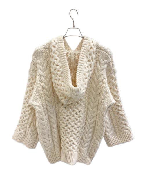 THE TOE（ザ・トゥー）THE TOE (ザ・トゥー) Potsdamer Knit Hoodie アイボリー サイズ:Sの古着・服飾アイテム