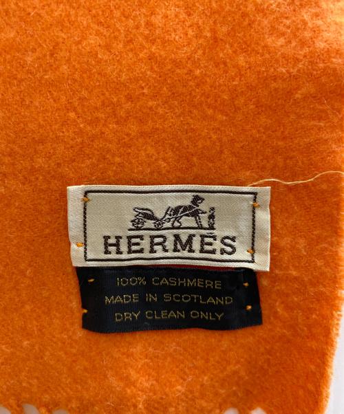 HERMES（エルメス）HERMES (エルメス) マフラー オレンジの古着・服飾アイテム