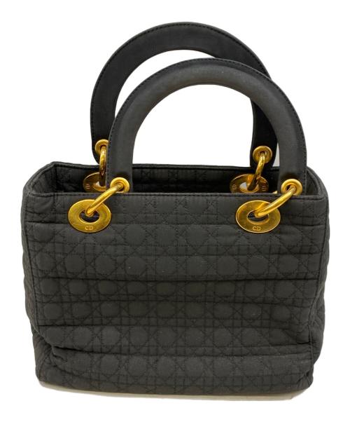 Christian Dior（クリスチャン ディオール）Christian Dior (クリスチャン ディオール) レディディオール カナージュ ブラックの古着・服飾アイテム