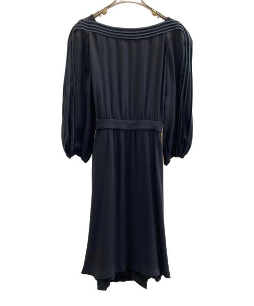 GUCCI（グッチ）GUCCI (グッチ) カシュクールワンピース ブラック サイズ:Mの古着・服飾アイテム