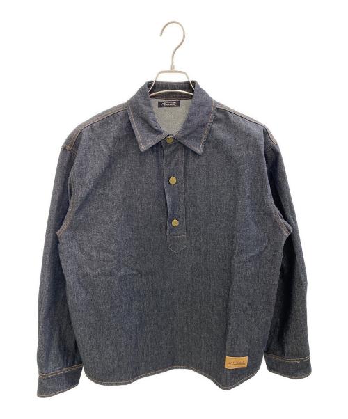 karaku（カラク）karaku (カラク) 長袖シャツ インディゴ サイズ:Lの古着・服飾アイテム