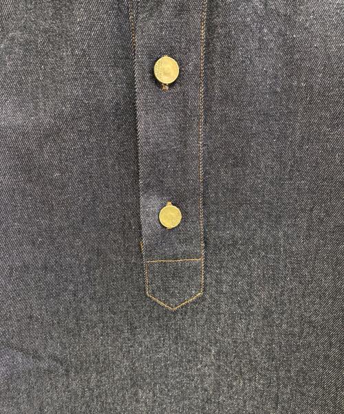 karaku（カラク）karaku (カラク) 長袖シャツ インディゴ サイズ:Lの古着・服飾アイテム