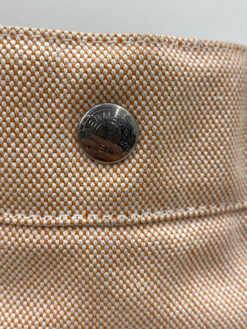 HERMES（エルメス）HERMES (エルメス) ニューフールトゥ・MMトートバッグ オレンジの古着・服飾アイテム