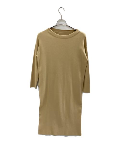 ELENDEEK（エレンディーク）ELENDEEK (エレンディーク) ニットワンピース ベージュ サイズ:2の古着・服飾アイテム