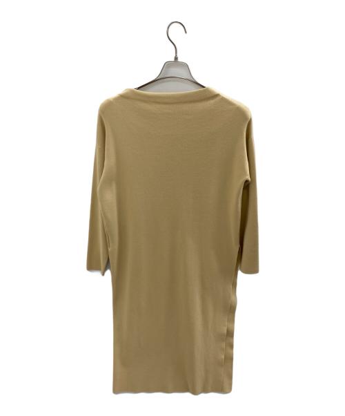 ELENDEEK（エレンディーク）ELENDEEK (エレンディーク) ニットワンピース ベージュ サイズ:2の古着・服飾アイテム