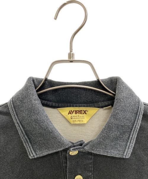 AVIREX（アヴィレックス）AVIREX (アヴィレックス) ポロシャツ グレー サイズ:Mの古着・服飾アイテム