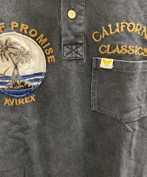 AVIREX（アヴィレックス）AVIREX (アヴィレックス) ポロシャツ グレー サイズ:Mの古着・服飾アイテム