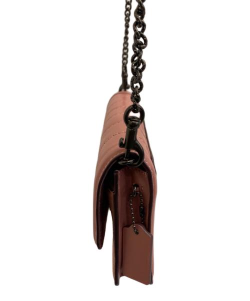 COACH（コーチ）COACH (コーチ) ハットン クラッチ ウィズ キルティング ピンクの古着・服飾アイテム