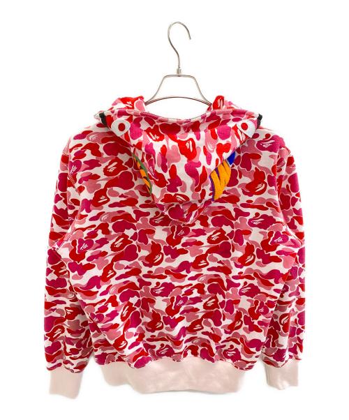 A BATHING APE（アベイシングエイプ）A BATHING APE (アベイシングエイプ) ジップパーカー ピンク サイズ:Mの古着・服飾アイテム