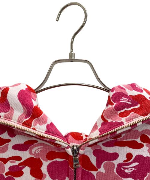 A BATHING APE（アベイシングエイプ）A BATHING APE (アベイシングエイプ) ジップパーカー ピンク サイズ:Mの古着・服飾アイテム