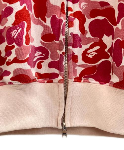 A BATHING APE（アベイシングエイプ）A BATHING APE (アベイシングエイプ) ジップパーカー ピンク サイズ:Mの古着・服飾アイテム