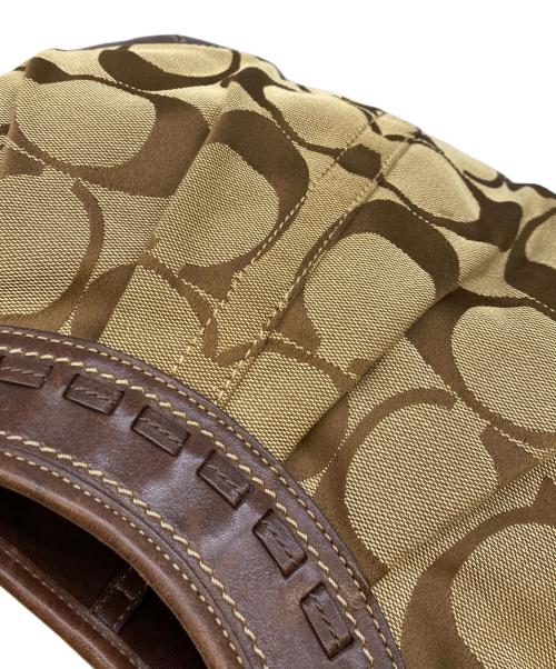 COACH（コーチ）COACH (コーチ) ワンショルダーバッグ ベージュ×ブラウンの古着・服飾アイテム
