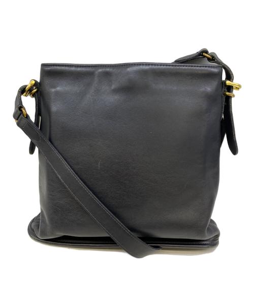 COACH（コーチ）COACH (コーチ) Y2K レザーショルダーバッグ ブラックの古着・服飾アイテム