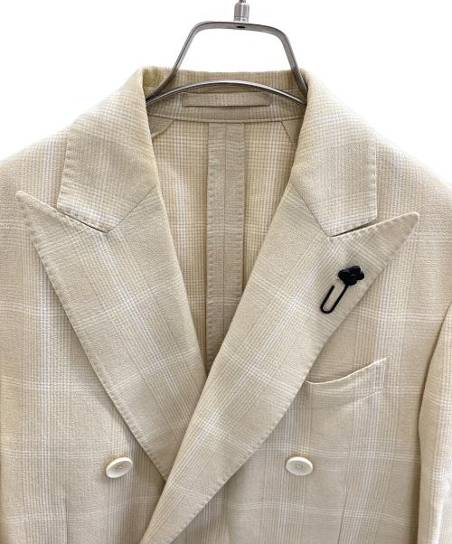 LARDINI（ラルディーニ）LARDINI (ラルディーニ) ダブルジャケット ベージュ サイズ:46の古着・服飾アイテム