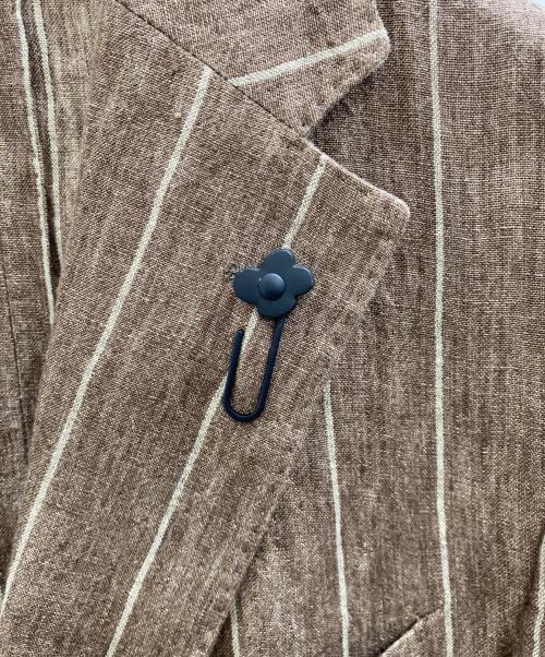 LARDINI（ラルディーニ）LARDINI (ラルディーニ) リネンセットアップスーツ ブラウン サイズ:46の古着・服飾アイテム