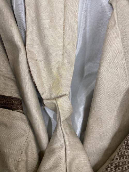 LARDINI（ラルディーニ）LARDINI (ラルディーニ) リネンセットアップスーツ ブラウン サイズ:46の古着・服飾アイテム