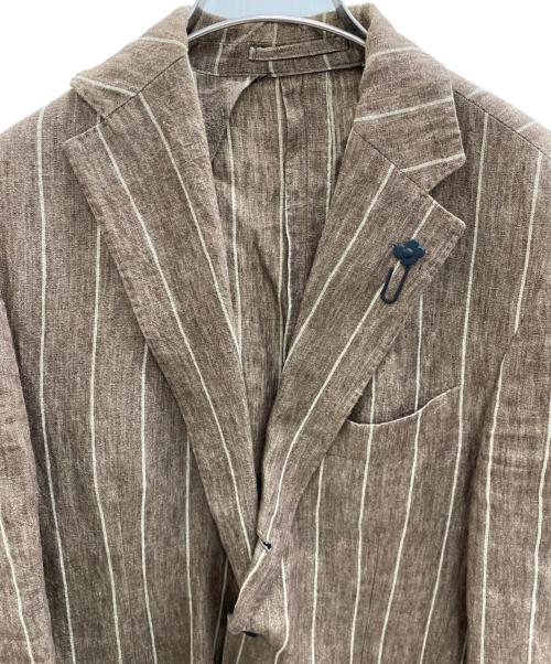 LARDINI（ラルディーニ）LARDINI (ラルディーニ) リネンセットアップスーツ ブラウン サイズ:46の古着・服飾アイテム