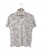 MACKINTOSH PHILOSOPHYマッキントッシュ フィロソフィー）の古着「半袖シャツ」｜ホワイト×ネイビー