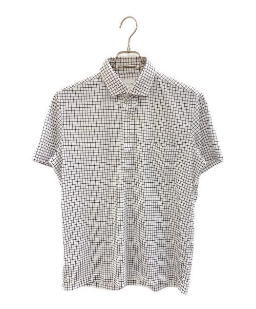 MACKINTOSH PHILOSOPHY（マッキントッシュ フィロソフィー）MACKINTOSH PHILOSOPHY (マッキントッシュ フィロソフィー) 半袖シャツ ホワイト×ネイビー サイズ:40の古着・服飾アイテム