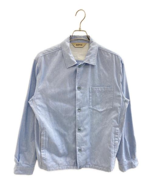 ASPESI（アスペジ）ASPESI (アスペジ) オックスコットンコーチジャケット サックスブルー サイズ:Lの古着・服飾アイテム