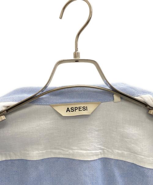 ASPESI（アスペジ）ASPESI (アスペジ) オックスコットンコーチジャケット サックスブルー サイズ:Lの古着・服飾アイテム