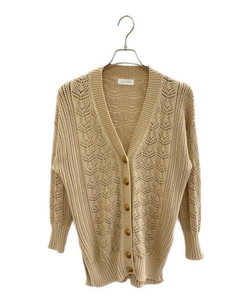 RIVE DROITE（リヴドロワ）RIVE DROITE (リヴドロワ) 厚手カーディガン ベージュ サイズ:Freeの古着・服飾アイテム