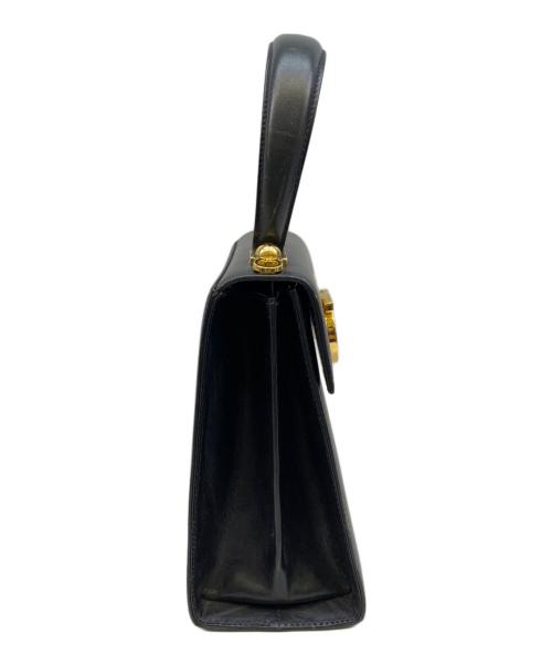Salvatore Ferragamo（サルヴァトーレ フェラガモ）Salvatore Ferragamo (サルヴァトーレ フェラガモ) ガンチーニ 2WAYハンドバッグ・ショルダーバッグ ブラックの古着・服飾アイテム