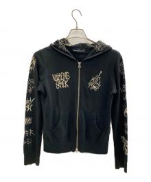 Hysteric Glamour（ヒステリックグラマー）の古着「ジップパーカー」｜ブラック×ベージュ