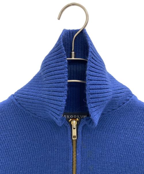 skookum（スクーカム）skookum (スクーカム) 厚手ニット ブルー サイズ:36の古着・服飾アイテム